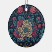 メキシ伝統的コ刺繍模様 セラミックオーナメント (左)