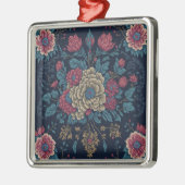 メキシ伝統的コ刺繍模様 メタルオーナメント (左)