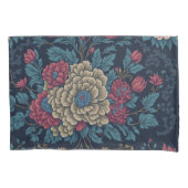 メキシ伝統的コ刺繍模様 枕カバー (正面)