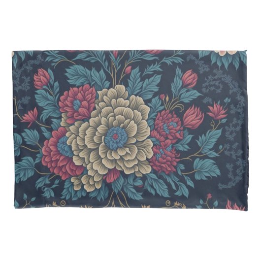 メキシ伝統的コ刺繍模様 枕カバー (正面)