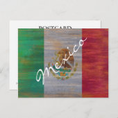 メキシ動揺してコ国旗 ポストカード (正面/裏面)