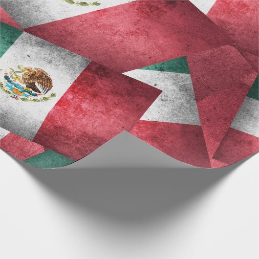 メキシ動揺してコ国旗 ラッピングペーパー (角)