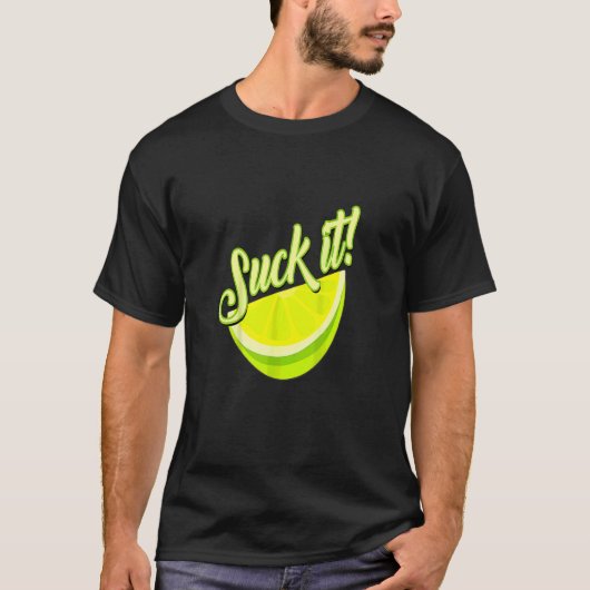 メキシ吸コの緑のライム切りレモンの愛 Tシャツ (正面)