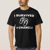 メキシ生き延びコの母おもしろTシャツラ・シャンクラ Tシャツ (正面)