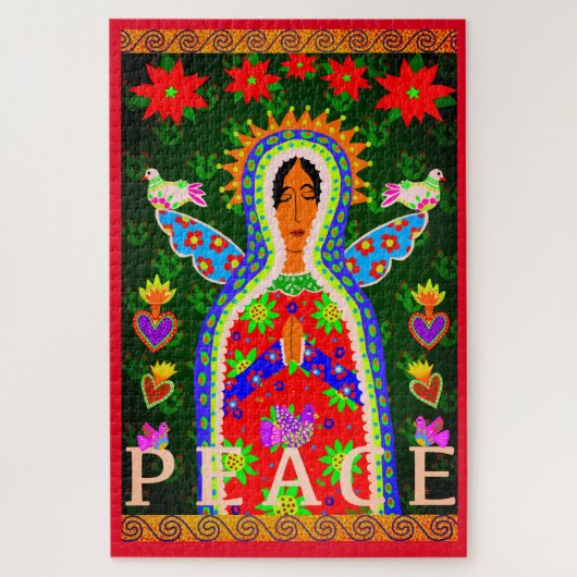 メキシ祈コの平和エンジェル1014ピース困難 ジグソーパズル (縦)