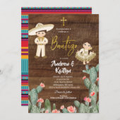 メキシ素朴コ金ゴールドシャルロボーイガールツインバウティゾI 招待状 (正面/裏面)