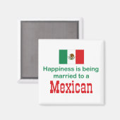 メキシ結婚したコ人に喜んで マグネット (正面/裏面)