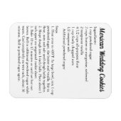 メキシ結婚コのクッキーレシピありがとう マグネット (横)