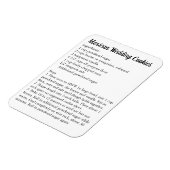 メキシ結婚コのクッキーレシピありがとう マグネット (左側)