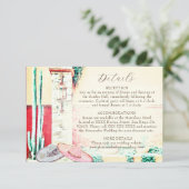 メキシ結婚コのサボテンの庭園囲いカード 招待状 (スタンド正面)