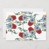 メキシ結婚コのテーマ緑化つる植物フローラ 招待状 (裏面)