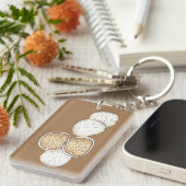 メキシ結婚コのロシアのティーケーキ雪玉クッキー キーホルダー (正面右)