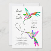 メキシ結婚コのロババードが日付カードを除く 招待状 (正面)