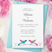 メキシ結婚コのロベバードフォークボホ素朴 招待状