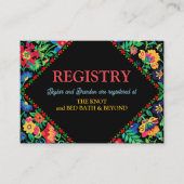 メキシ結婚コカラフル登録簿 エンクロージャーカード (正面)