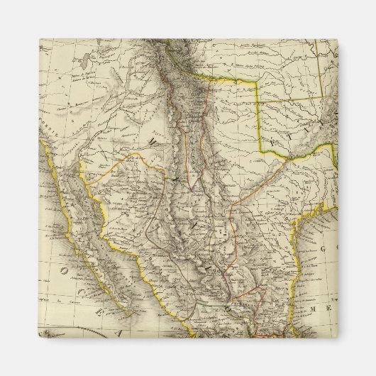 メキシ統一されたコ州、中米 マグネット (正面)