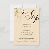 メキシ芸術的コ砂漠水彩手色彩の鮮やか形 出欠カード (正面)