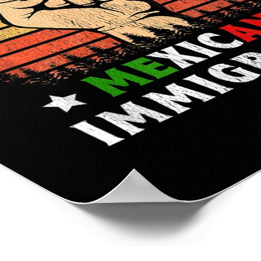 メキシ誇りを持ったコ移民の娘 ポスター (角)