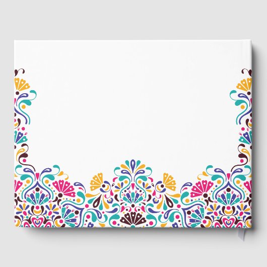 メキシ鮮やかカンフィエスタスタイルレインボー結婚ズ ゲストブック (裏面)