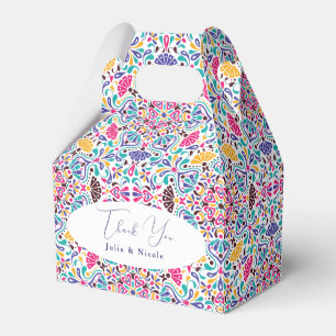 メキシ鮮やかカンフィエスタスタイルレインボー結婚ズ フェイバーボックス