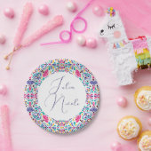 メキシ鮮やかカンフィエスタスタイルレインボー結婚ズ ペーパープレート (パーティー)