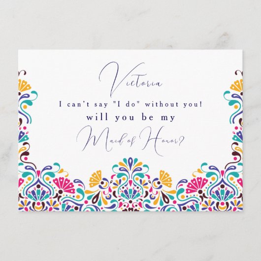 メキシ鮮やかカンフィエスタスタイルレインボー結婚ズ メニュー (正面)