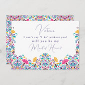 メキシ鮮やかカンフィエスタスタイルレインボー結婚ズ メニュー (正面/裏面)