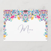 メキシ鮮やかカンフィエスタスタイルレインボー結婚ズ メニュー (裏面)