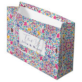 メキシ鮮やかカンフィエスタスタイルレインボー結婚ズ ラージペーパーバッグ (正面アングル)