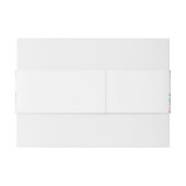 メキシ鮮やかカンフィエスタスタイルレインボー結婚ズ 招待状ベリーバンド (裏面例)