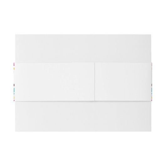 メキシ鮮やかカンフィエスタスタイルレインボー結婚ズ 招待状ベリーバンド (裏面例)