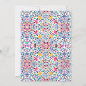 メキシ鮮やかカンフィエスタスタイルレインボー結婚ズ 招待状 (裏面)