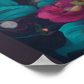 メキシ鮮やかコお祝い：砂糖スカルアート ポスター (角)