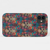 メキシ鮮やかコお祝い：砂糖スカルアート Case-Mate iPhoneケース (裏面(横))