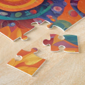 メキシ鮮やかコのアレブリジ伝統的スデザイン ジグソーパズル (側面)