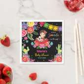 メキシ鮮やかコの花セニョリタガールベビーシャワー スタンダードカクテルナプキン (インサイチュ)