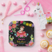 メキシ鮮やかコの花セニョリタガールベビーシャワー ペーパープレート (パーティー)