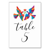 メキシ鮮やかコクの結婚鳥 テーブルナンバー (裏面)