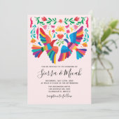 メキシ鮮やかコシコの鳥とフローラの招待状 セーブザデート (スタンド正面)