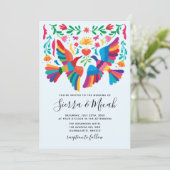 メキシ鮮やかコシコの鳥とフローラの招待状 セーブザデート (スタンド正面)