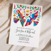メキシ鮮やかコシコの鳥とフローラの招待状 セーブザデート
