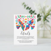 メキシ鮮やかコシコの鳥とフローラの詳細 エンクロージャーカード (スタンド正面)