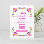 メキシ鮮やかコフローラフィエスタベビーシャワーガール 招待状 (スタンド正面)