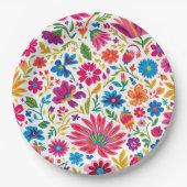 メキシ鮮やかコフローラフィ結婚エスタ ペーパープレート (正面)