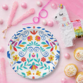 メキシ鮮やかコフローラフィ結婚エスタ ペーパープレート (パーティー)