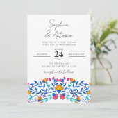 メキシ鮮やかコフローラフィ結婚エスタ 招待状 (スタンド正面)