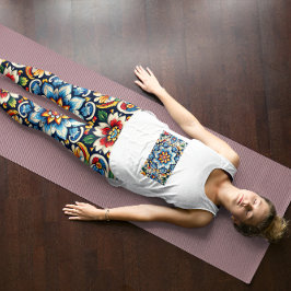 メキシ鮮やかコ刺繍レギンス レギンス