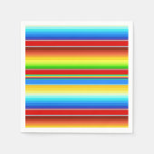 メキシ鮮やかコ毛布の伝統的セラペ スタンダードカクテルナプキン (正面)