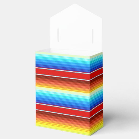 メキシ鮮やかコ毛布の伝統的セラペ フェイバーボックス (オープン)