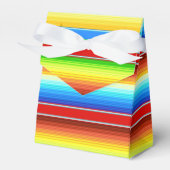 メキシ鮮やかコ毛布の伝統的セラペ フェイバーボックス (正面サイド)